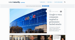 Desktop Screenshot of nakedsecurity.sophos.com